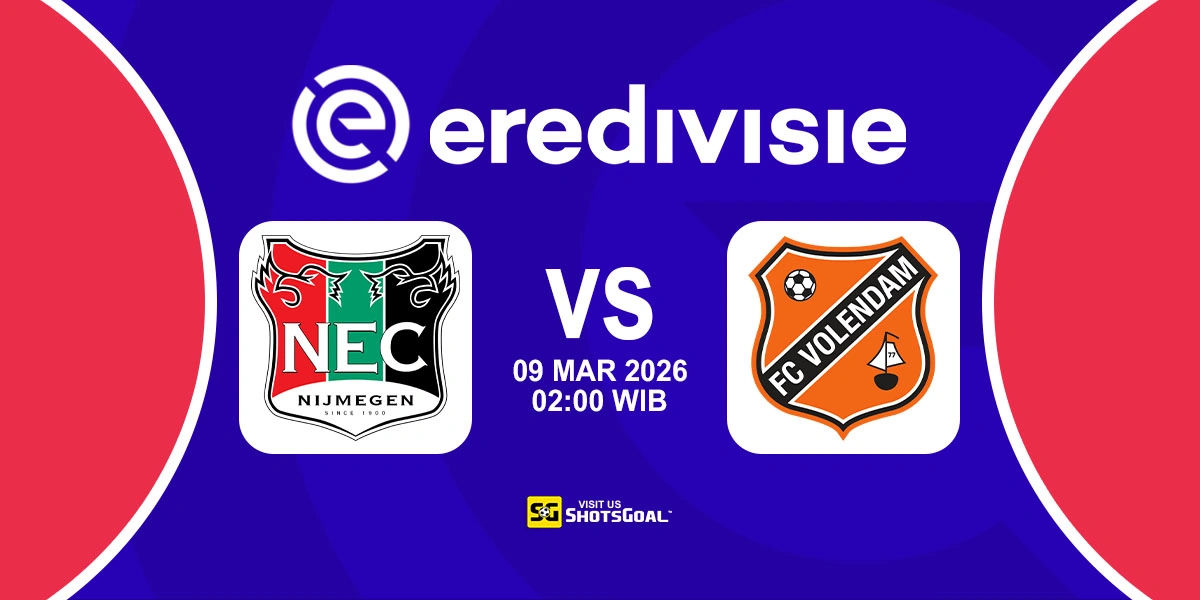 Prediksi Liga Belanda: Nijmegen vs FC Volendam 09 Maret 2026
