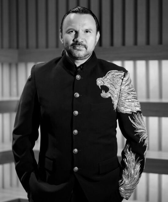 Royal Black Jodhpuri Bandhgala Suit For Men