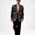 Black Hand-Worked Designer Tuxedo Suit 1