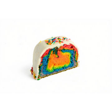 Picture of Pride Rainbow Vanilla Loaf Cake