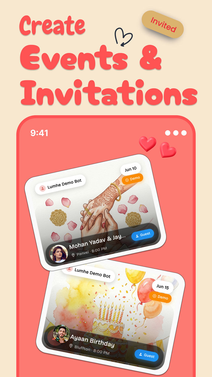 Create Events & Invitations
