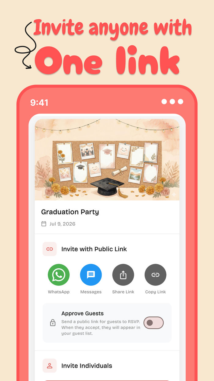 Invite Anyone with One Link