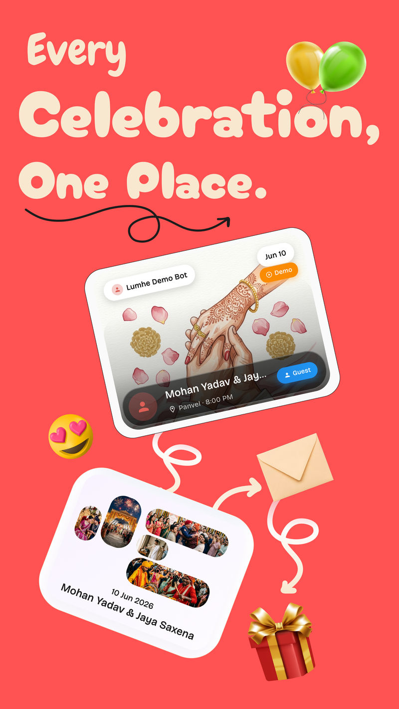 Lumhe App - Every Celebration, One Place