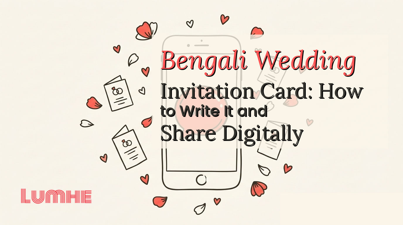 Bengali Wedding Invitation Card: How to Write It and Share Digitally — Lumhe blog