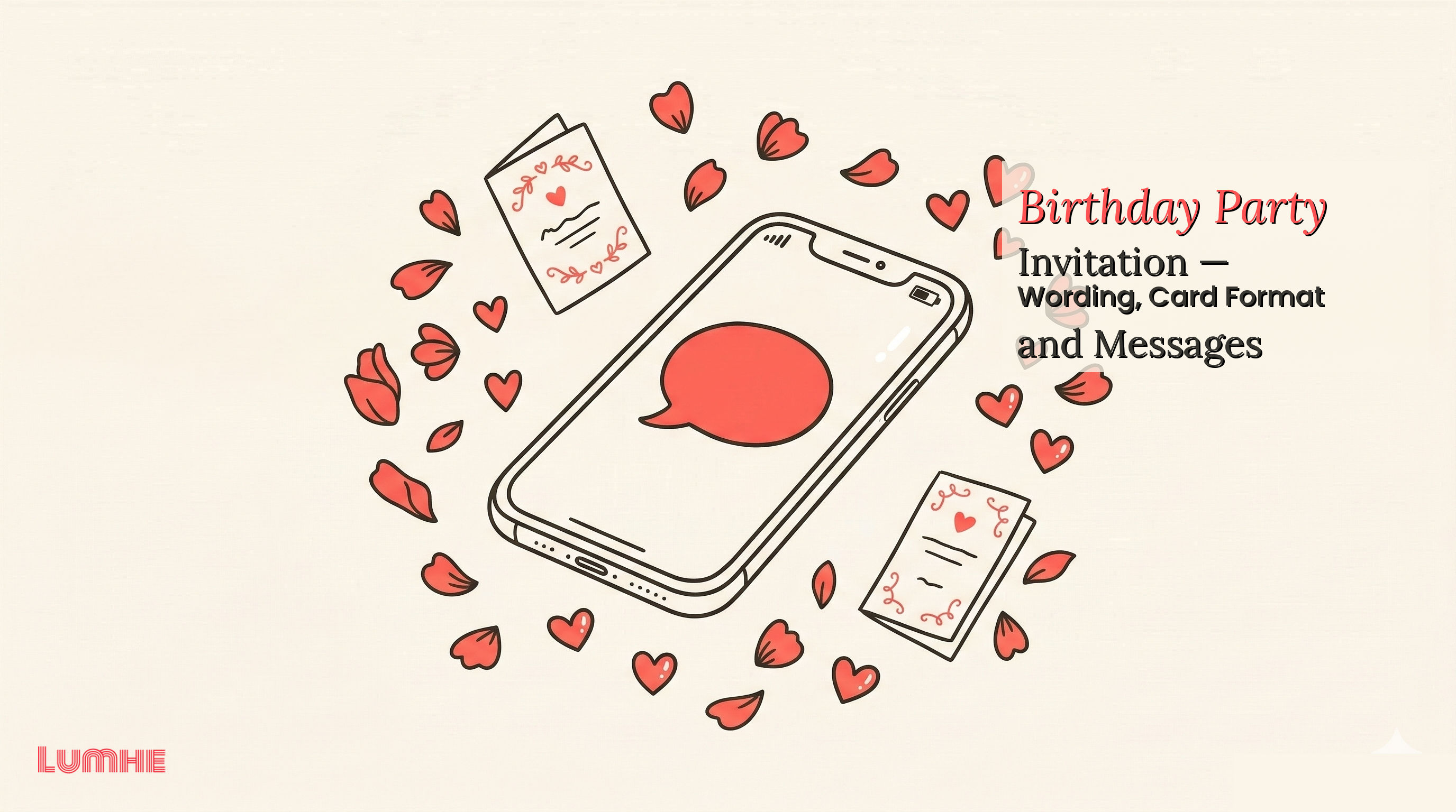 Birthday Party Invitation — Wording, Card Format and Messages — Lumhe blog