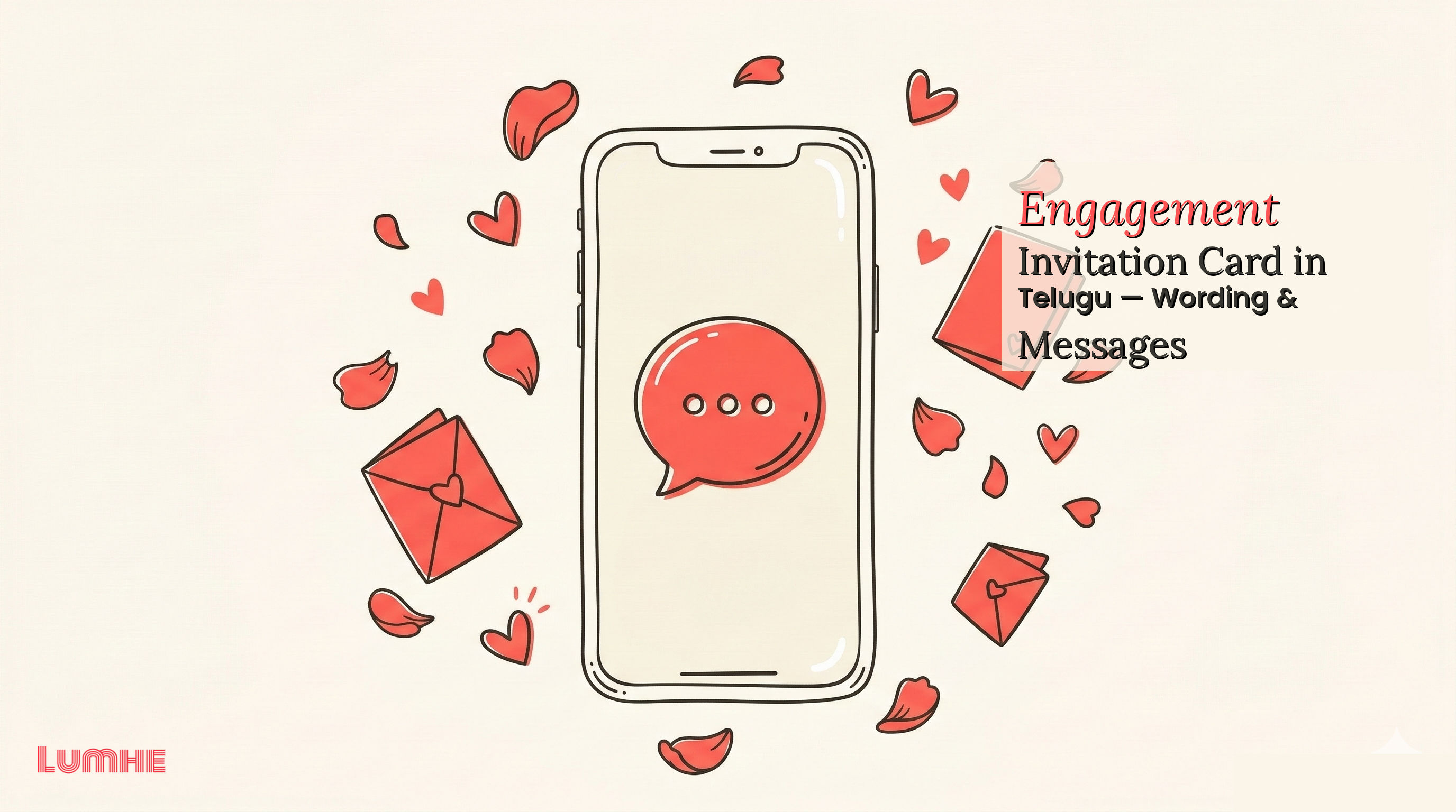 Engagement Invitation Card in Telugu — Wording & Messages — Lumhe blog