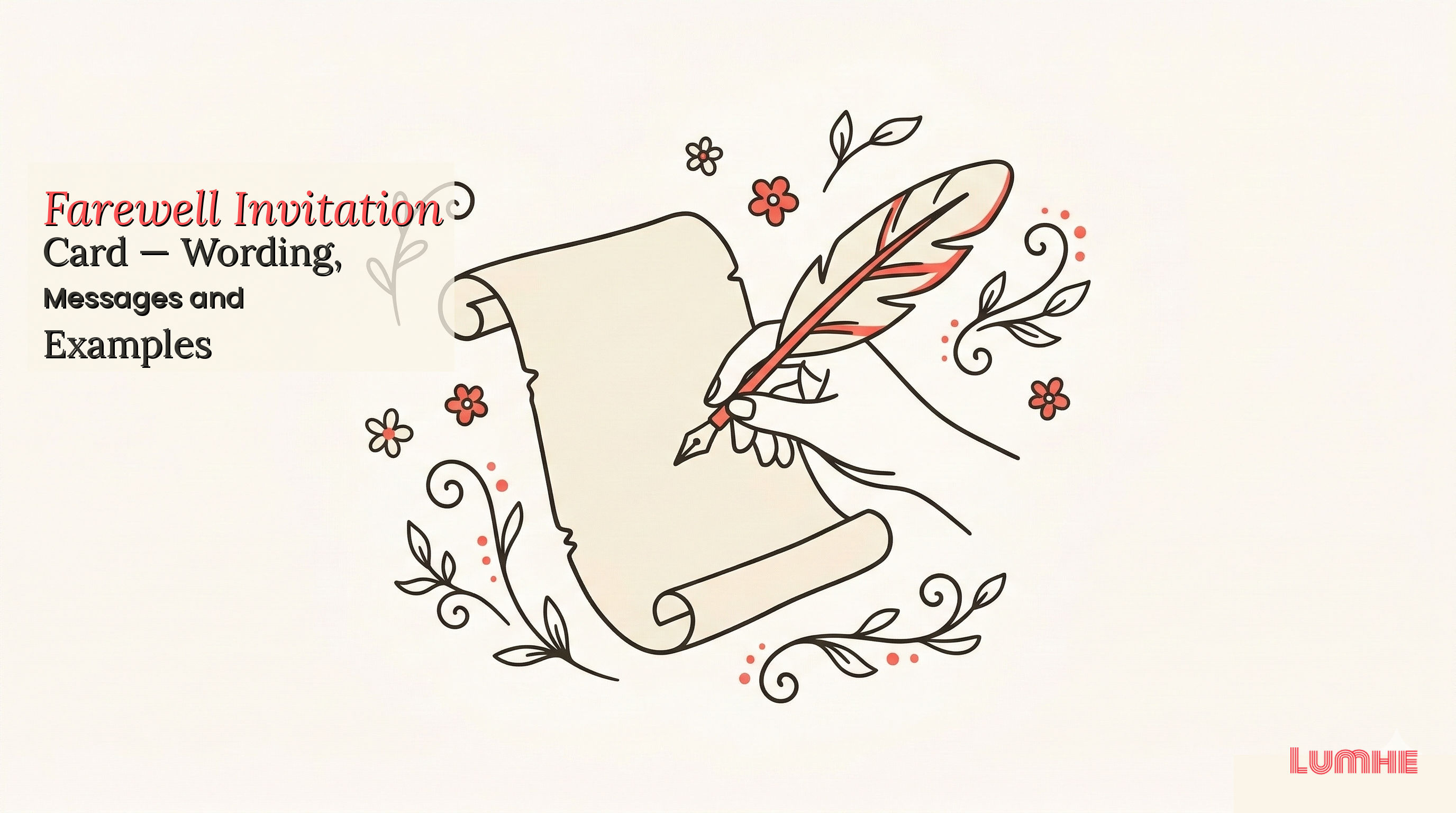 Farewell Invitation Card — Wording, Messages and Examples — Lumhe blog