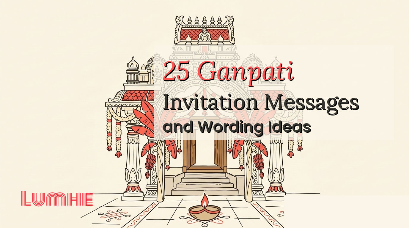 25 Ganpati Invitation Messages and Wording Ideas — Lumhe blog