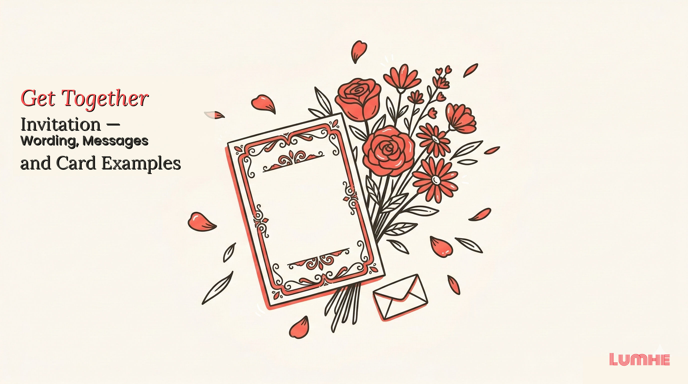 Get Together Invitation — Wording, Messages and Card Examples — Lumhe blog