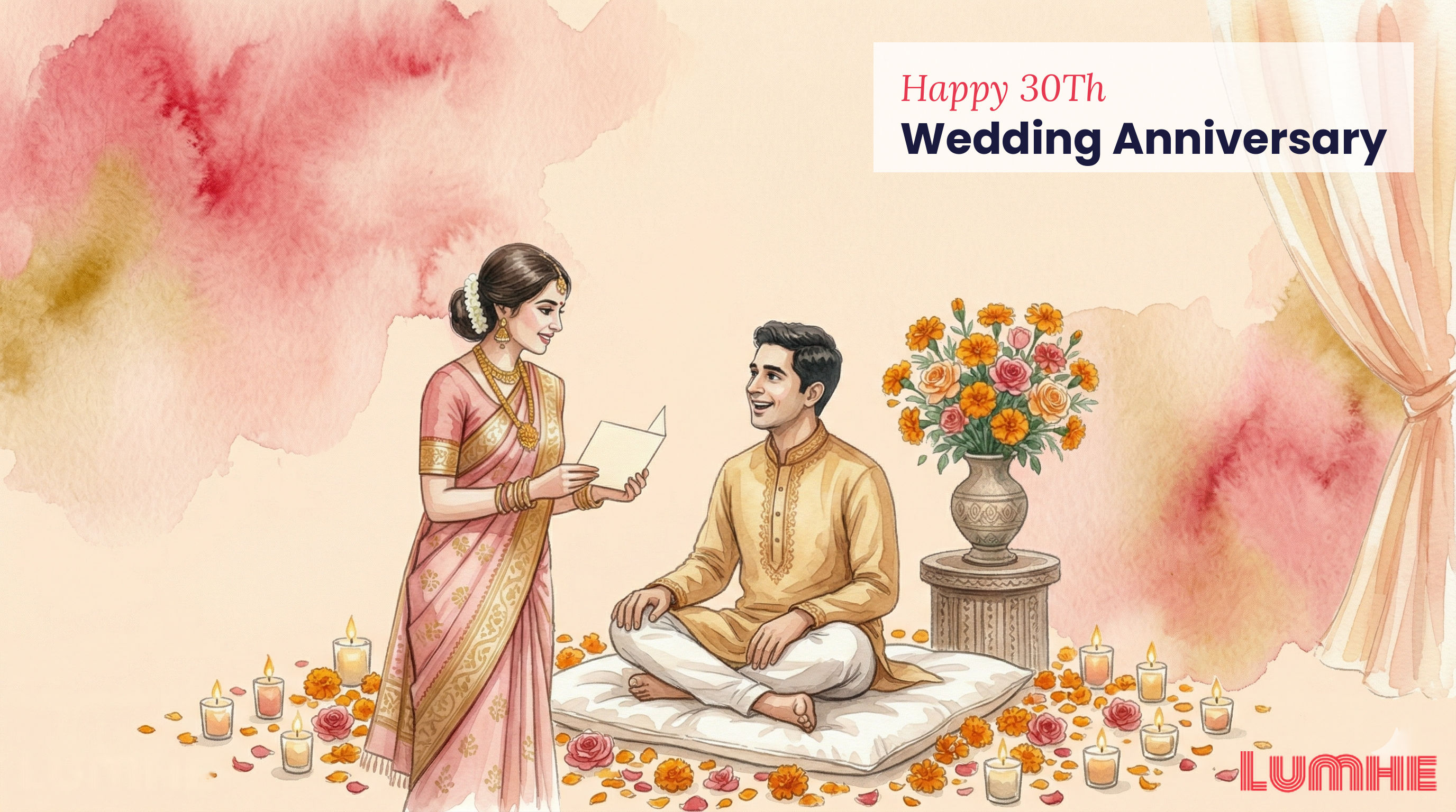 happy 30th wedding anniversary — free templates