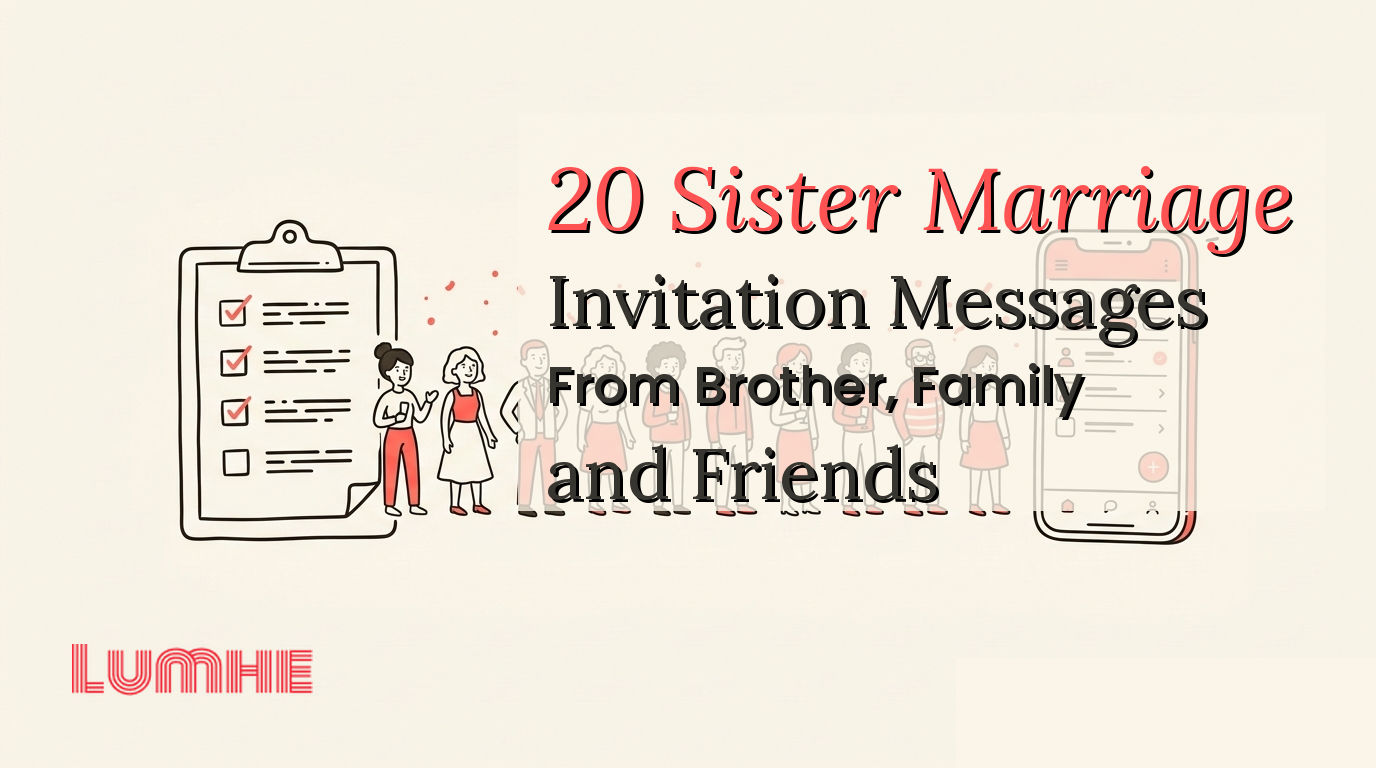 20 Sister Marriage Invitation Messages From Brother, Family and Friends — Lumhe blog