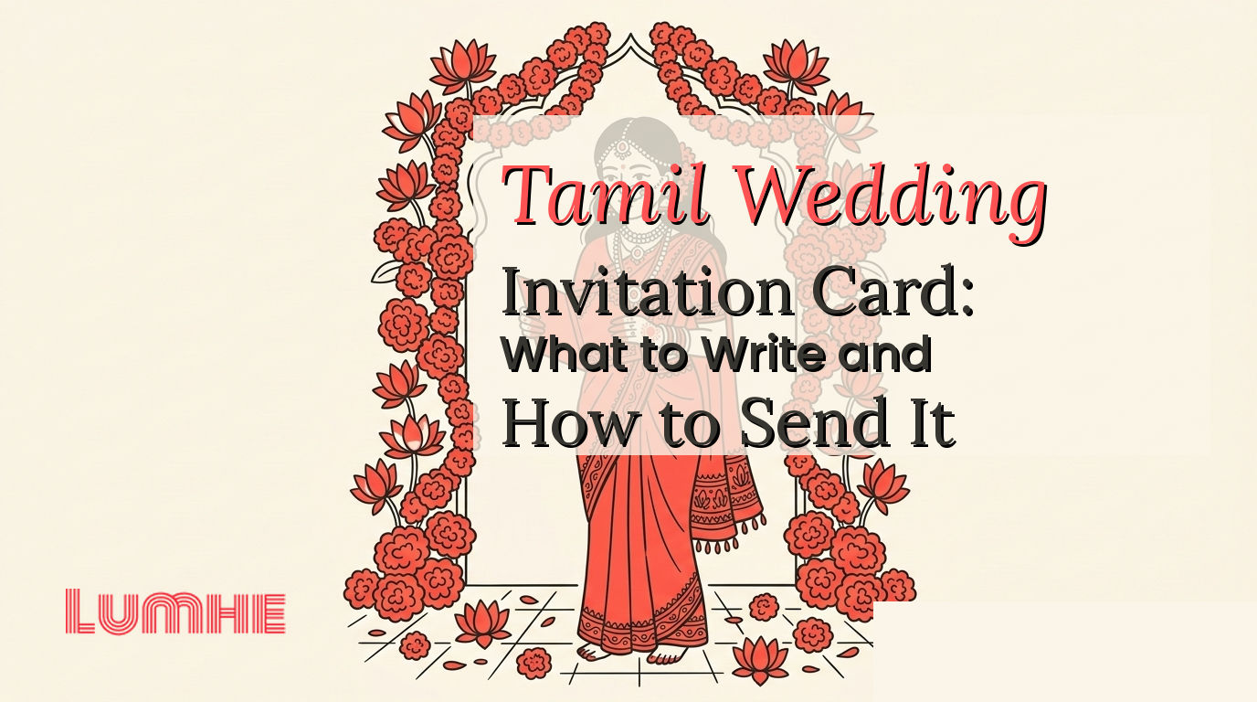 Tamil Wedding Invitation Card: What to Write and How to Send It — Lumhe blog