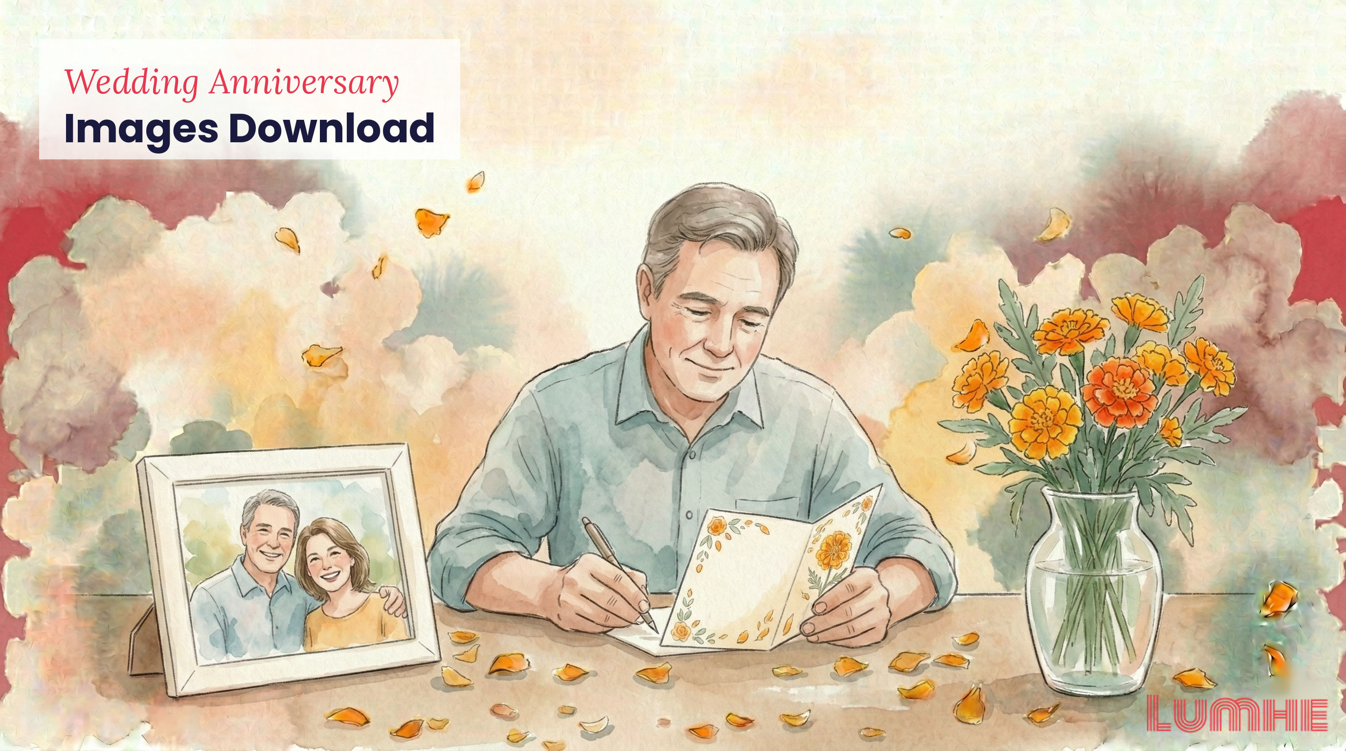 wedding anniversary images download — free templates