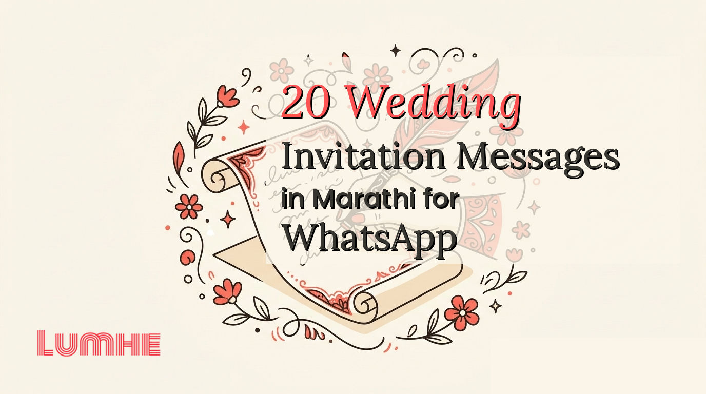 20 Wedding Invitation Messages in Marathi for WhatsApp — Lumhe blog