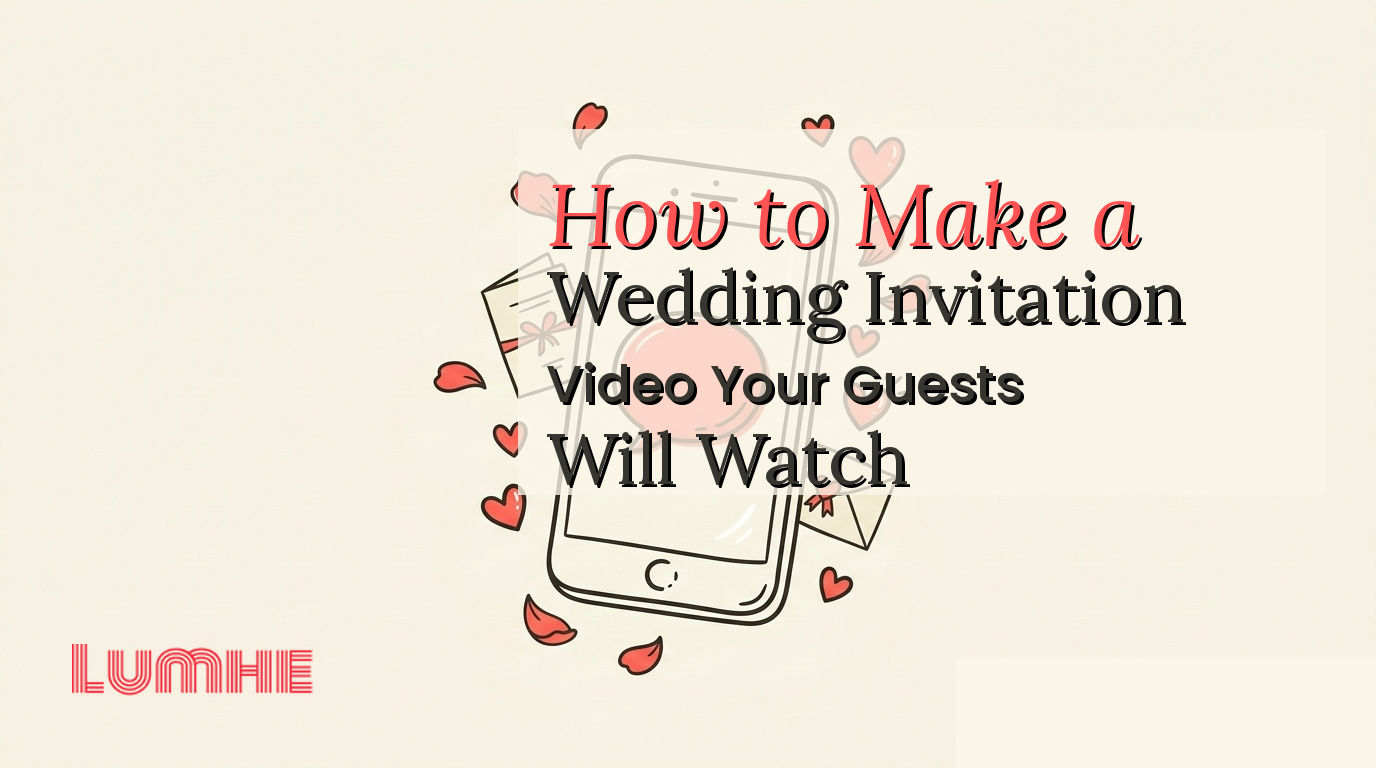 How to Make a Wedding Invitation Video Your Guests Will Watch — Lumhe blog