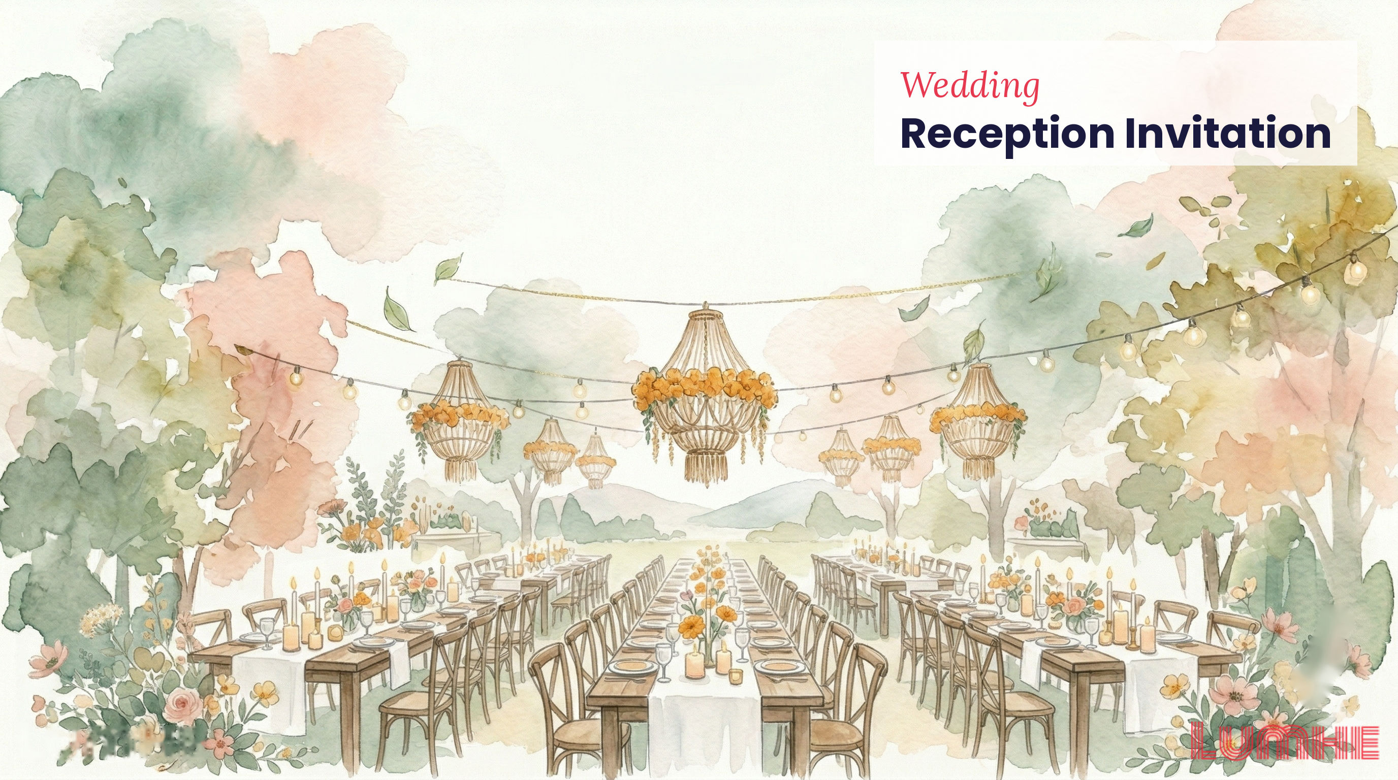 wedding reception invitation — free templates