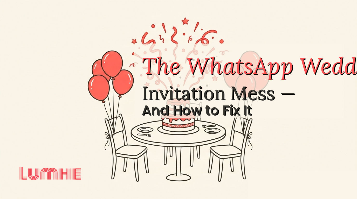 The WhatsApp Wedding Invitation Mess — And How to Fix It — Lumhe blog