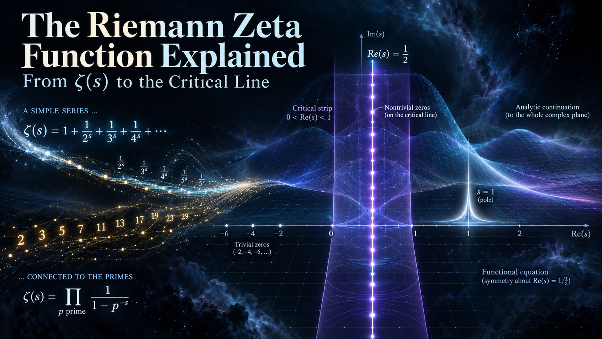 The Riemann Zeta Function Explained: From ζ(s) to the Critical Line