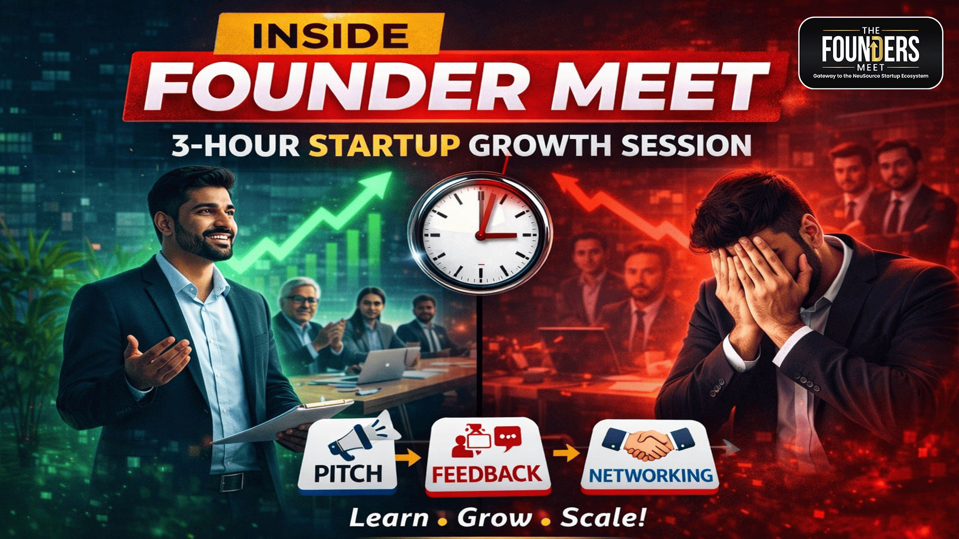 Inside Founder Meet: What Happens in a 3-Hour Startup Growth Session | NeuSource