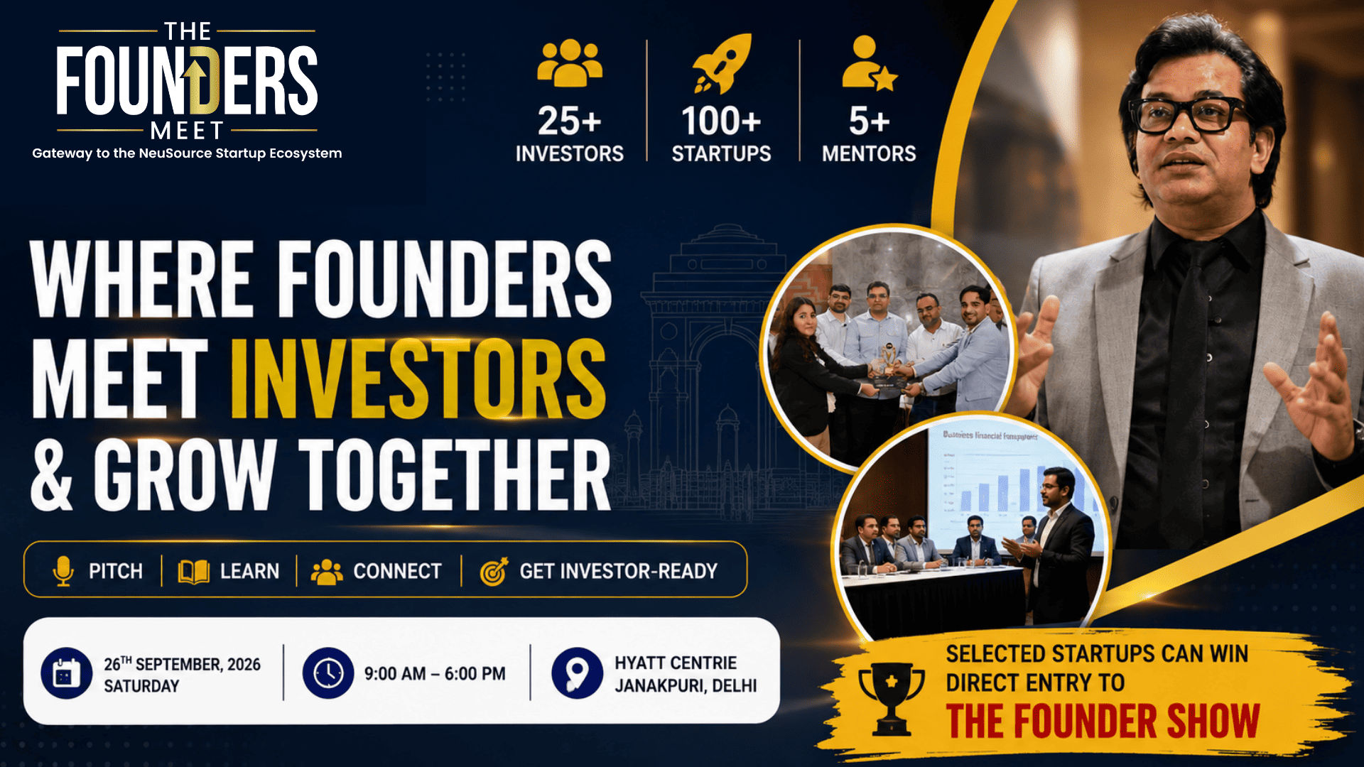 The Founders Meet| Startup Event in Delhi for Investors & Founders