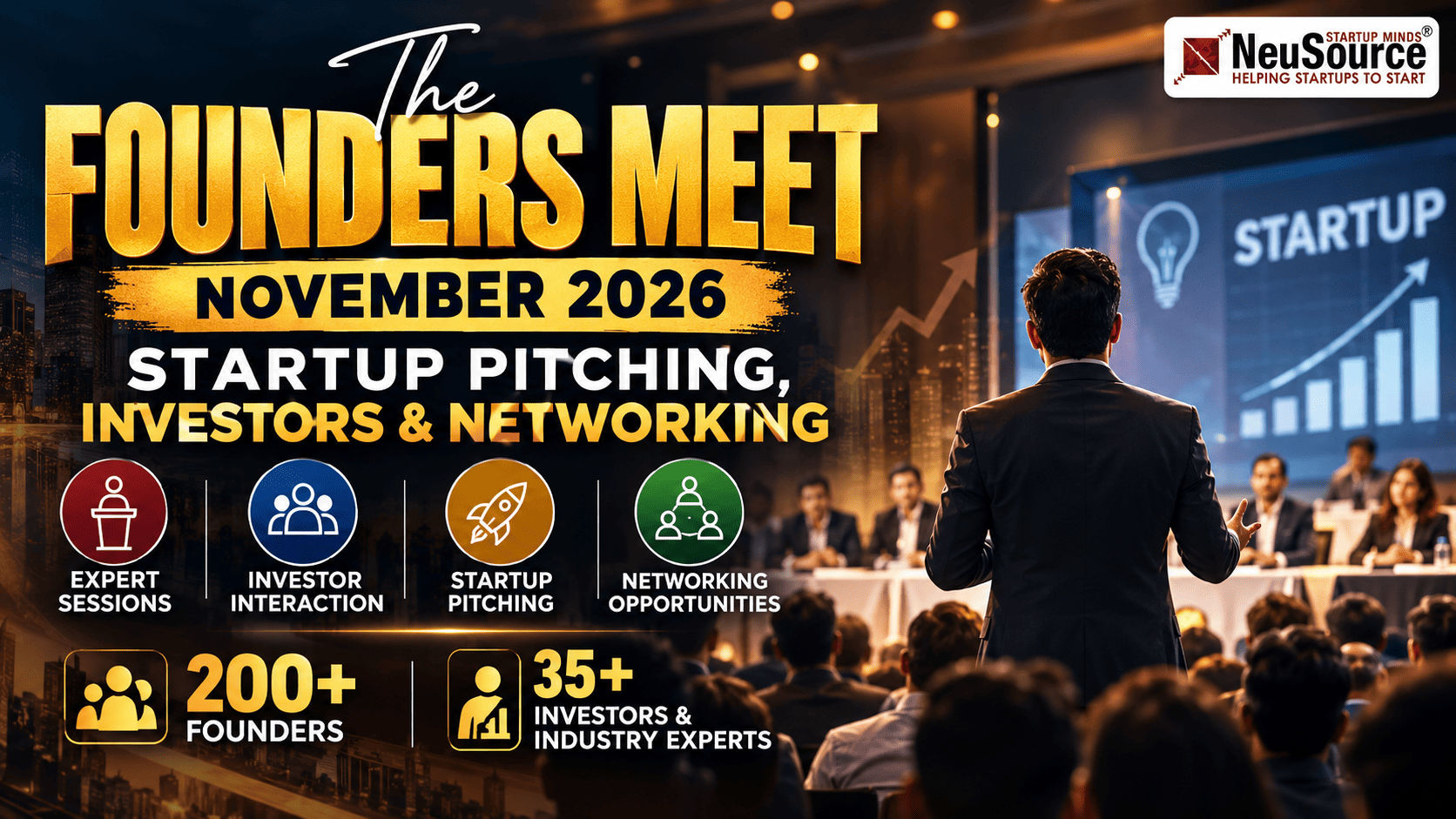 The Founders Meet 2026: Startup & Investor Networking