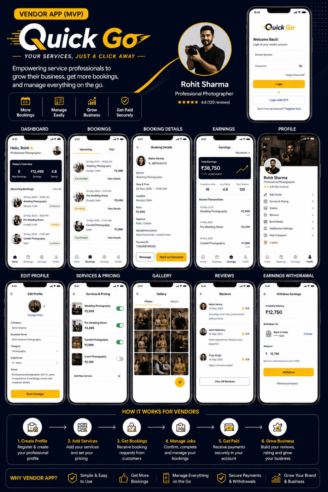 Vendor App (MVP)