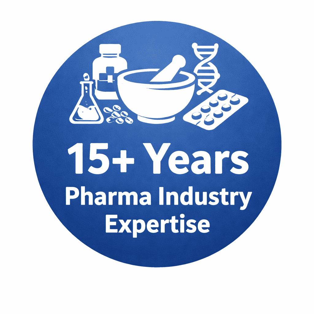 15+ Years Pharma Industry Expertise