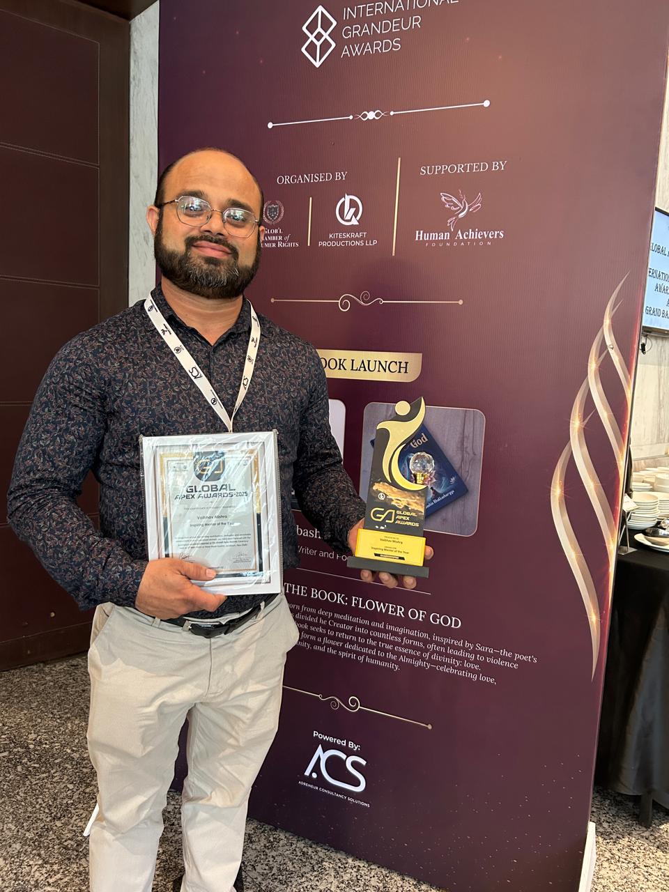 Inspiring Mentor of  the Year at International Grandeur Awards