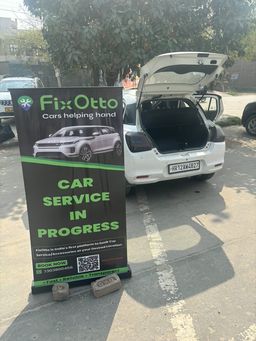 FixOtto Car service in progress