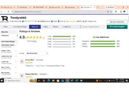 Rated 4.9 out of 5 by 585 Customers worldwide at IndiaMart.com