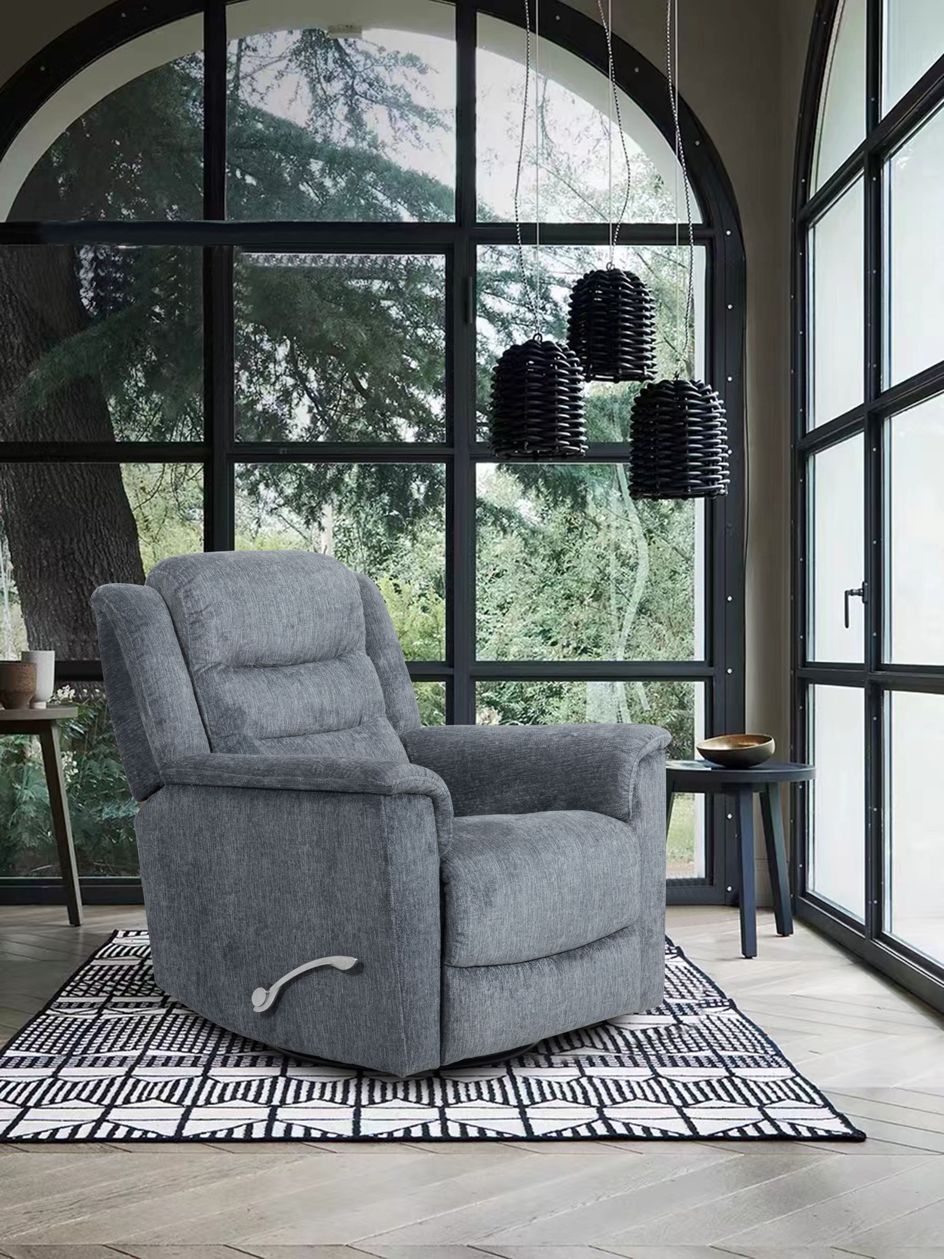 Picture of CALGARY SLATE SWIVEL RECLINER