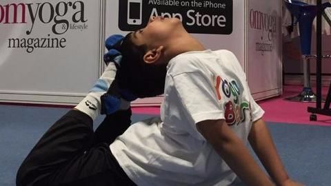 UK's youngest yoga boy!