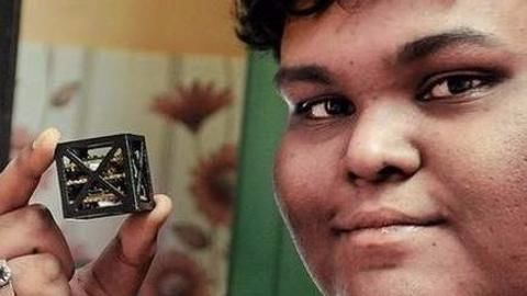 Indian teen gifts world its smallest satellite