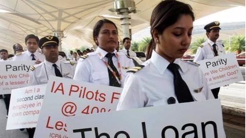 Air India pilots ask for their unpaid allowances