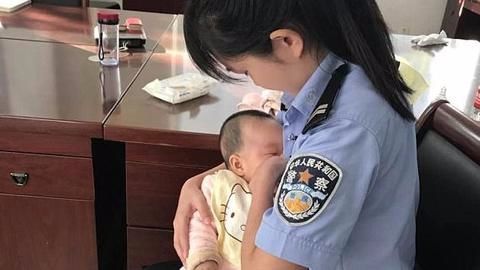Chinese cop breastfeeds suspect's baby, wins the internet