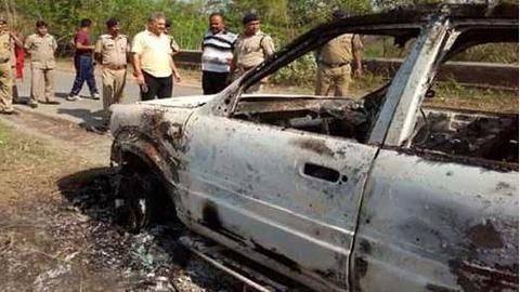 Charred body of Delhi builder found in car
