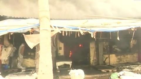 Massive fire breaks out in Goregaon cloth mill