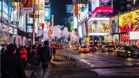 The car crash in Times Square
