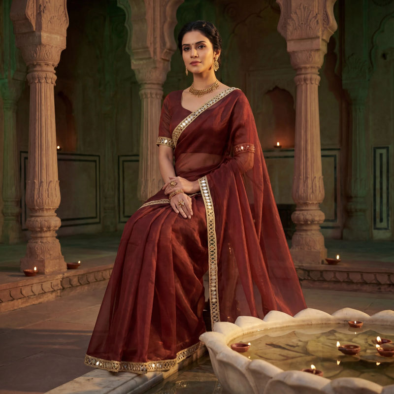 Saree, border detail
