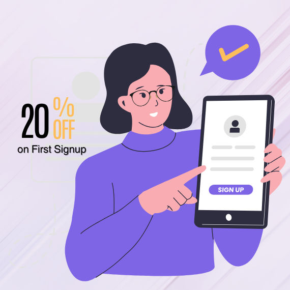 20% Off First Signup