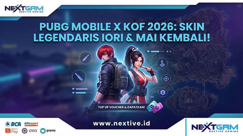 Kolaborasi PUBG Mobile x KOF 2026: Skin Legendaris Iori & Mai Kembali!