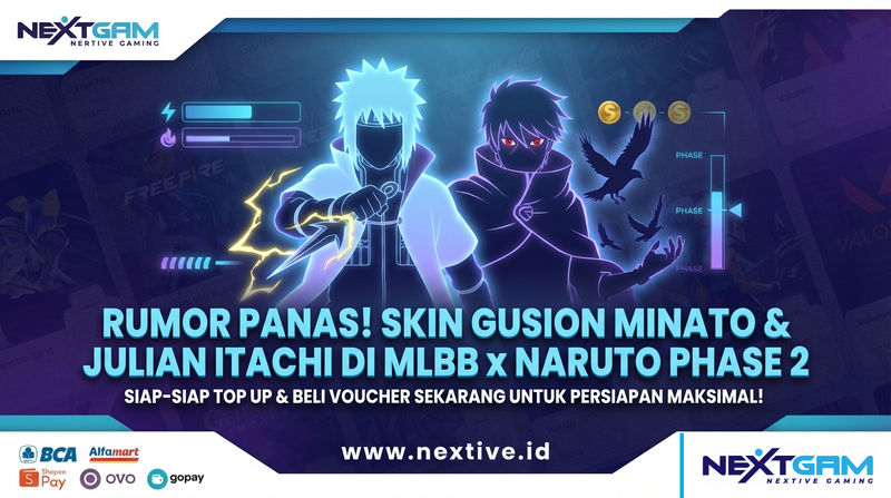 Rumor Panas! Skin Gusion Minato & Julian Itachi di MLBB x Naruto Phase 2