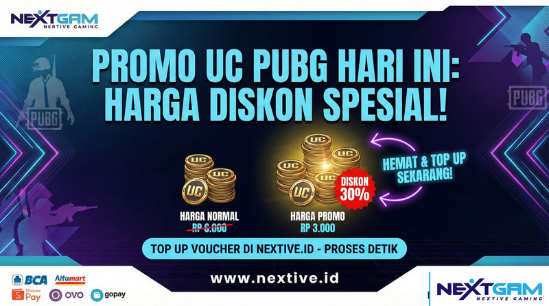 Promo UC PUBG Hari Ini: Panduan Lengkap Diskon, Bonus Top Up, dan Cara Hemat