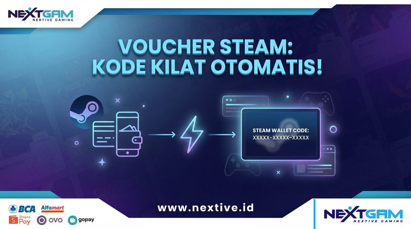 Voucher Steam Code Kirim Otomatis: Solusi Top Up Game PC Tercepat dan Aman