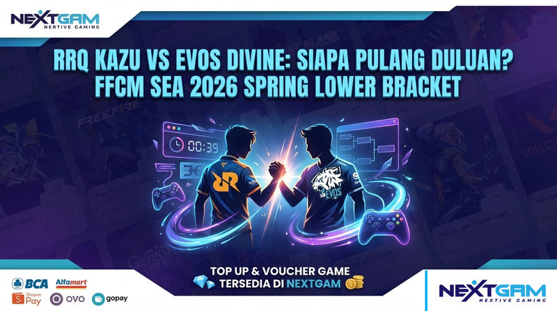 RRQ Kazu dan EVOS Divine Saling Sikut di Lower Bracket FFCM SEA 2026 Spring, Siapa Pulang Duluan?