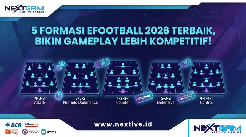 5 Formasi eFootball 2026 Terbaik untuk PC dan Konsol, Bikin Gameplay Lebih Kompetitif!