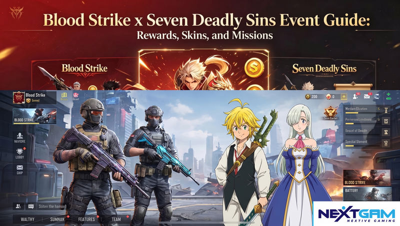 Panduan Event Blood Strike x Seven Deadly Sins: Hadiah Gratis, Skin, Misi & Sin Mark Duel