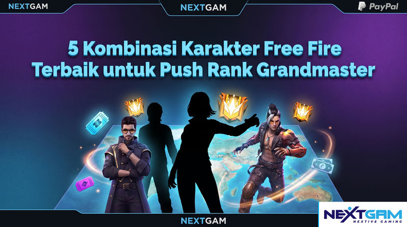 5 Kombinasi Karakter Free Fire Terbaik untuk Push Rank ke Grandmaster