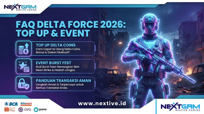FAQ Delta Force 2026: Top Up Delta Coins, Event Burst Fest, dan Panduan Transaksi Aman