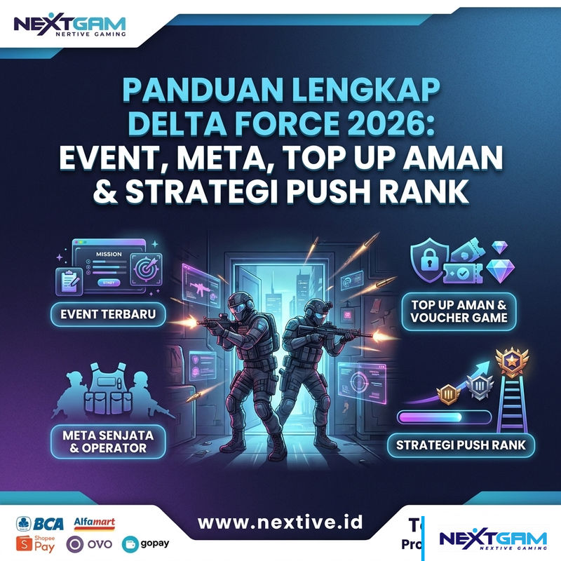Panduan Lengkap Delta Force 2026: Event, Meta, Top Up Aman, dan Strategi Push Rank untuk Pemain Indonesia